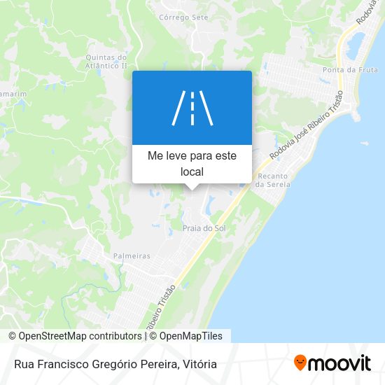 Rua Francisco Gregório Pereira mapa