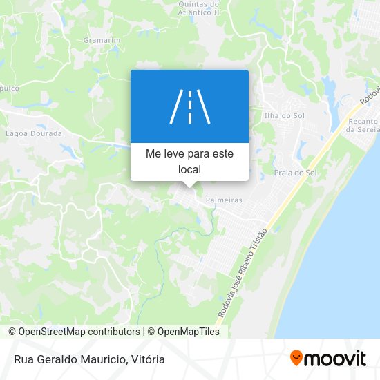 Rua Geraldo Mauricio mapa