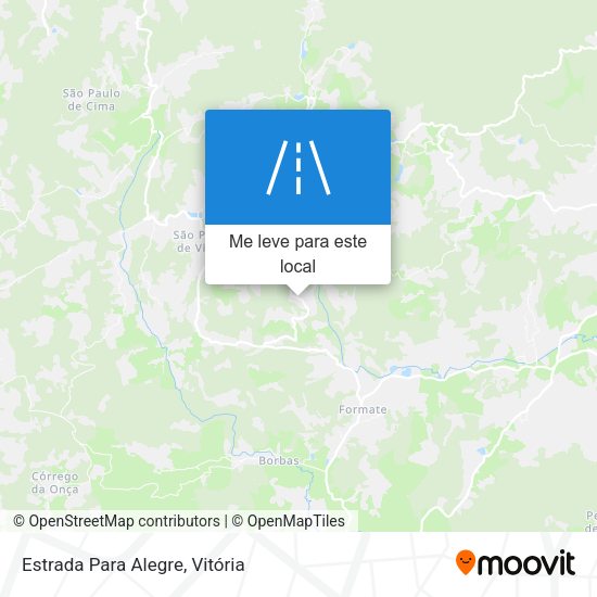 Estrada Para Alegre mapa