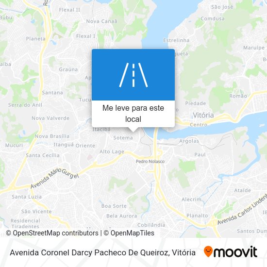 Avenida Coronel Darcy Pacheco De Queiroz mapa