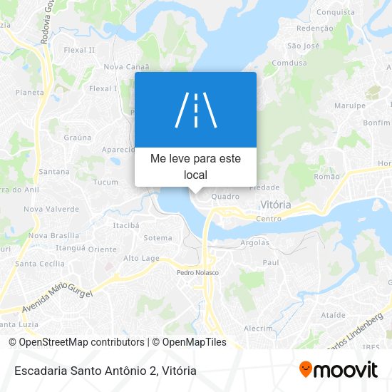 Escadaria Santo Antônio 2 mapa