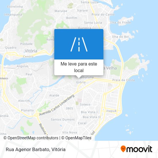 Rua Agenor Barbato mapa