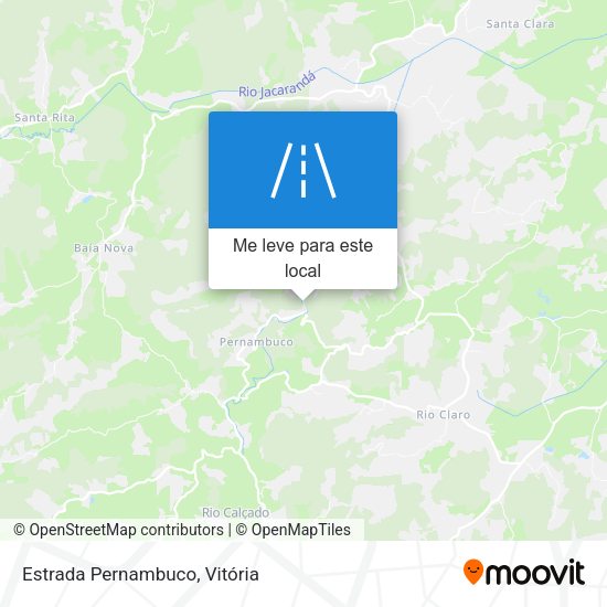 Estrada Pernambuco mapa