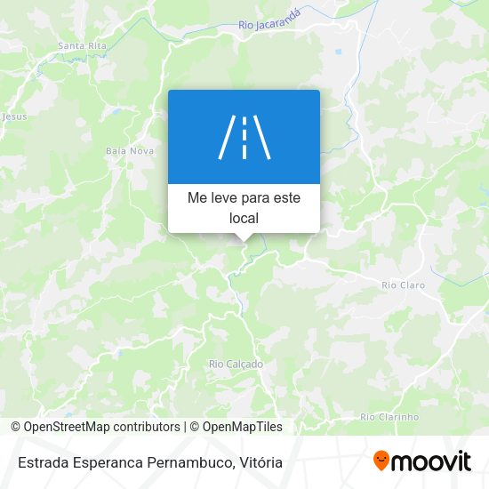 Estrada Esperanca Pernambuco mapa