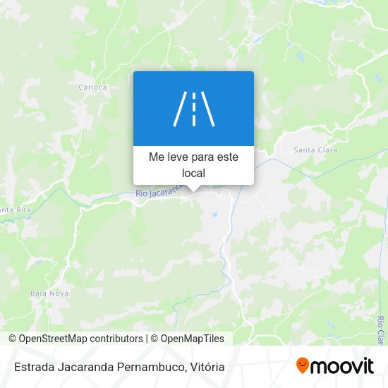 Estrada Jacaranda Pernambuco mapa
