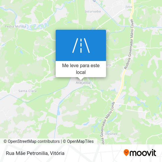 Rua Mãe Petronilia mapa