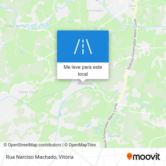 Rua Narciso Machado mapa