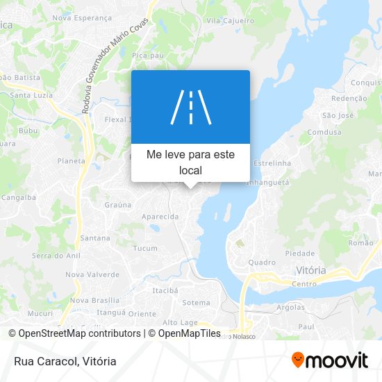Rua Caracol mapa
