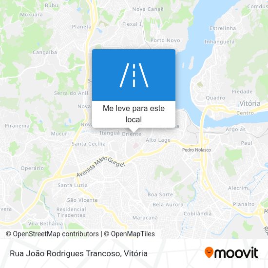 Rua João Rodrigues Trancoso mapa