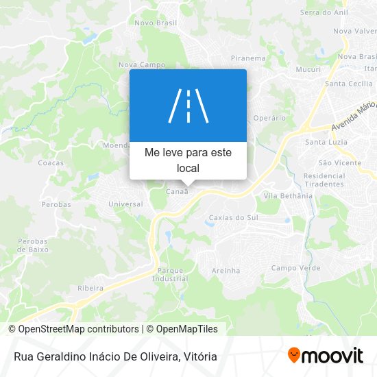 Rua Geraldino Inácio De Oliveira mapa