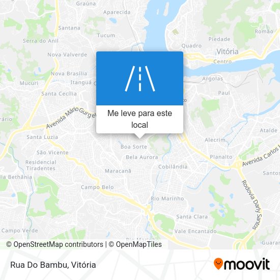 Rua Do Bambu mapa