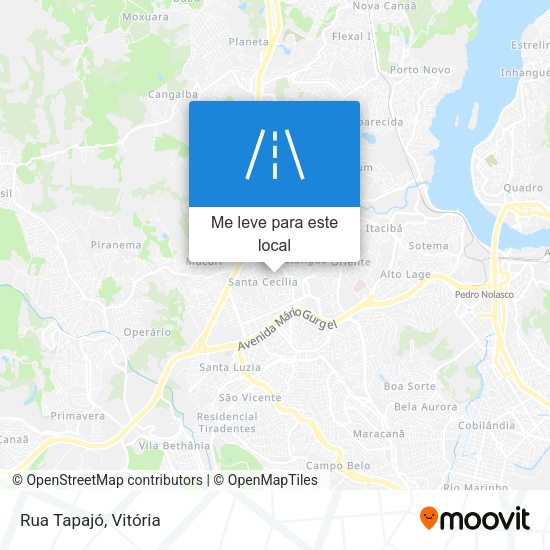 Rua Tapajó mapa