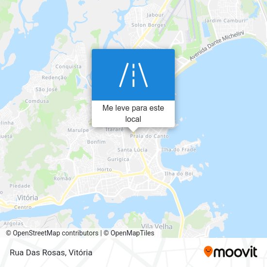 Rua Das Rosas mapa