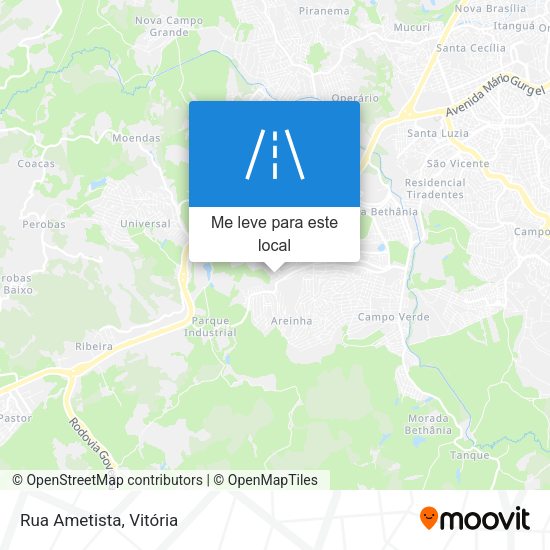 Rua Ametista mapa