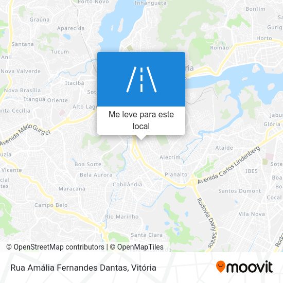 Rua Amália Fernandes Dantas mapa
