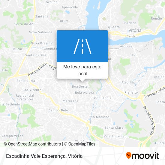 Escadinha Vale Esperança mapa