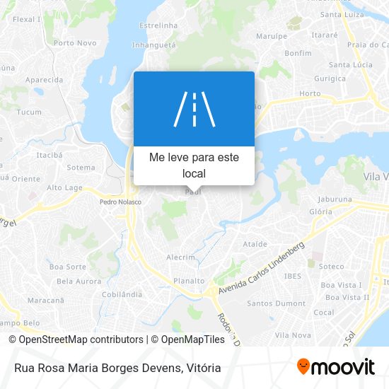 Rua Rosa Maria Borges Devens mapa