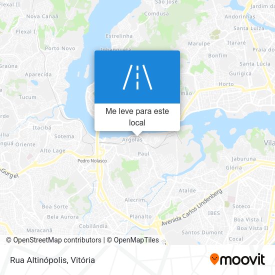 Rua Altinópolis mapa