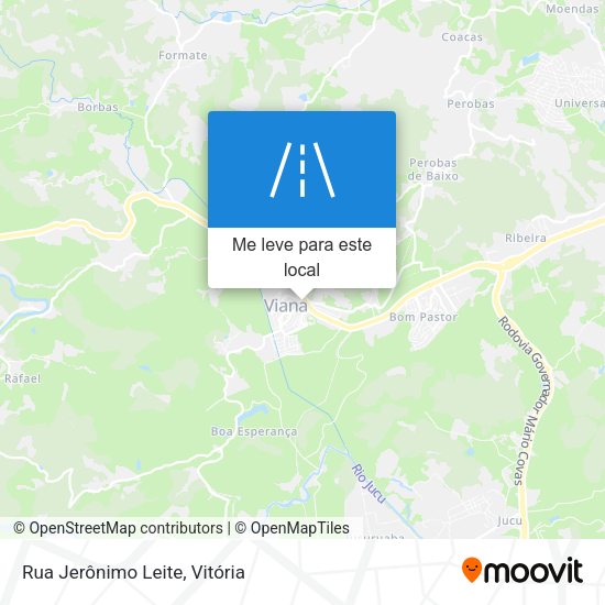 Rua Jerônimo Leite mapa