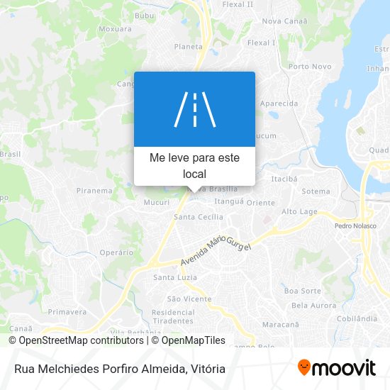 Rua Melchiedes Porfiro Almeida mapa