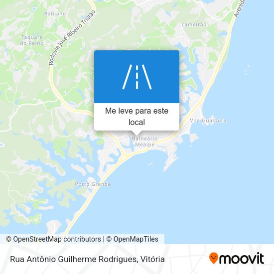 Rua Antônio Guilherme Rodrigues mapa