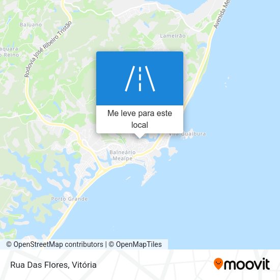 Rua Das Flores mapa
