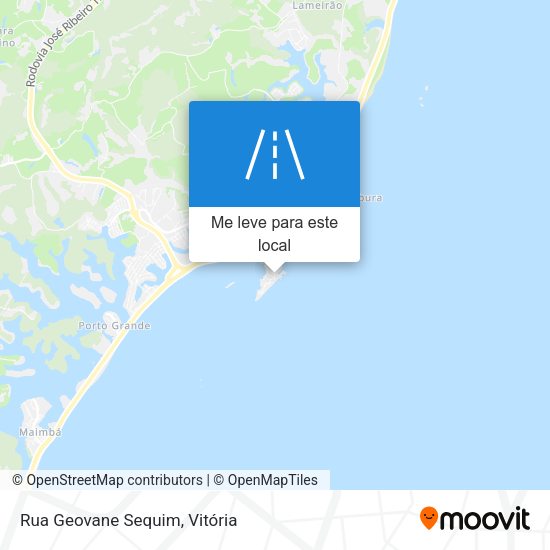 Rua Geovane Sequim mapa