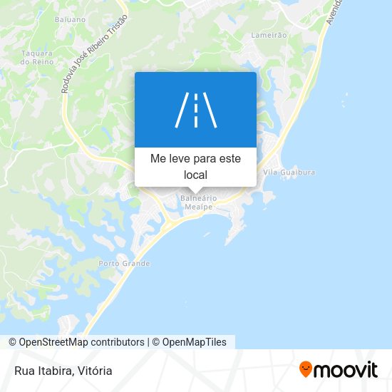 Rua Itabira mapa
