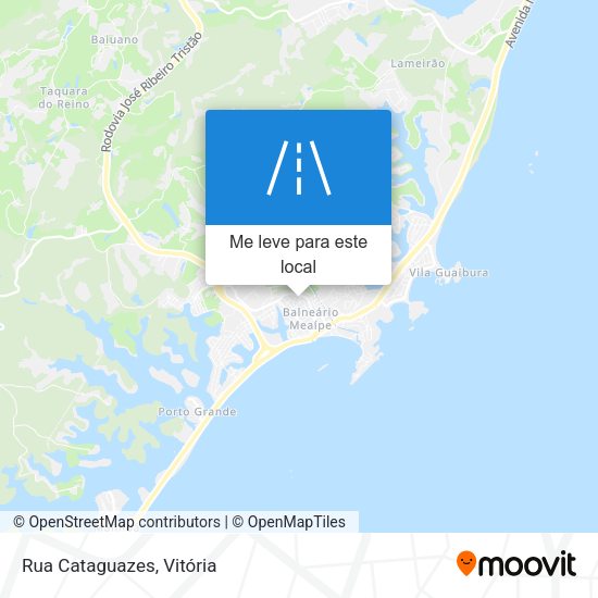 Rua Cataguazes mapa