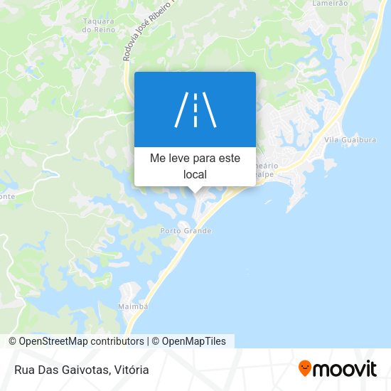 Rua Das Gaivotas mapa