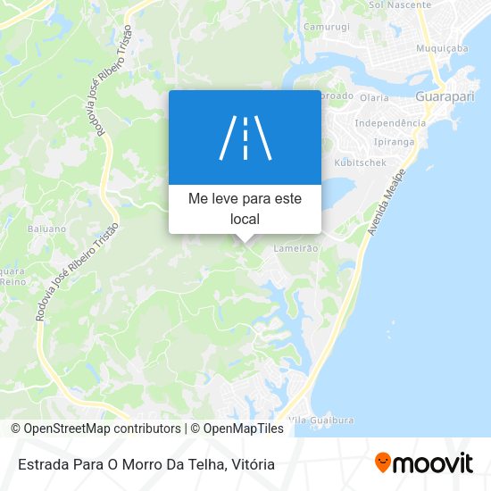 Estrada Para O Morro Da Telha mapa