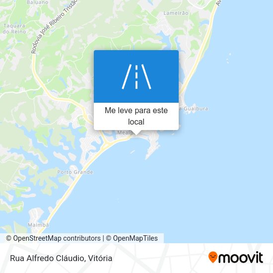 Rua Alfredo Cláudio mapa