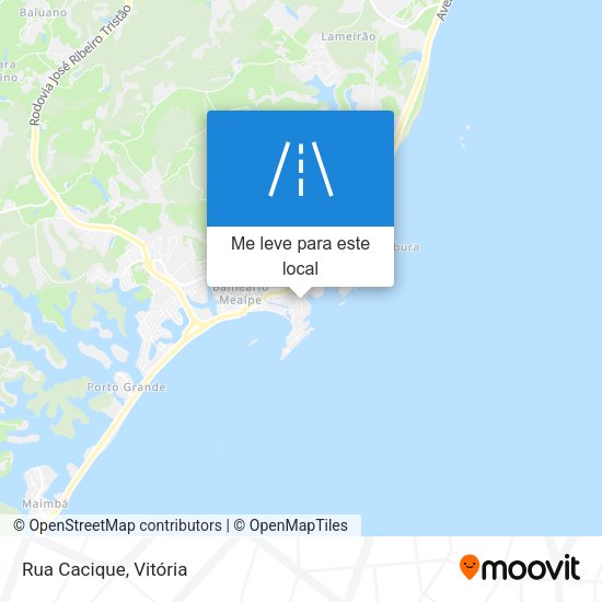 Rua Cacique mapa