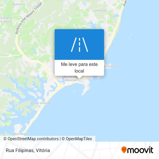 Rua Filipinas mapa