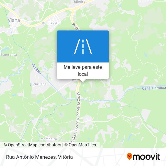 Rua Antônio Menezes mapa