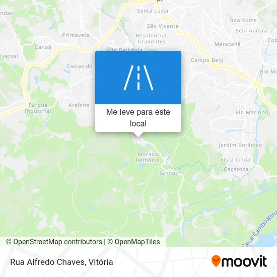 Rua Alfredo Chaves mapa