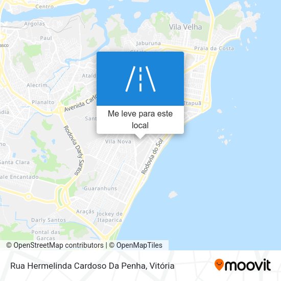 Rua Hermelinda Cardoso Da Penha mapa