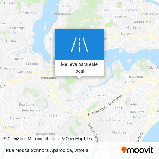Rua Nossa Senhora Aparecida mapa