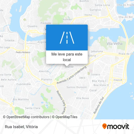 Rua Isabel mapa