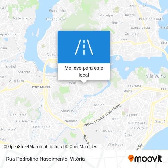 Rua Pedrolino Nascimento mapa