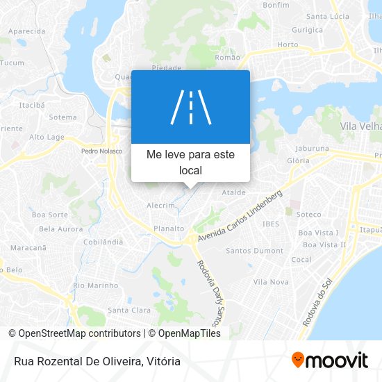 Rua Rozental De Oliveira mapa