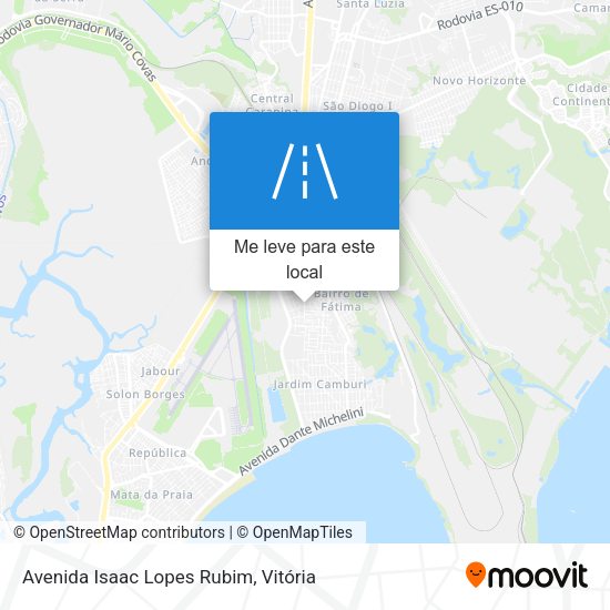Avenida Isaac Lopes Rubim mapa