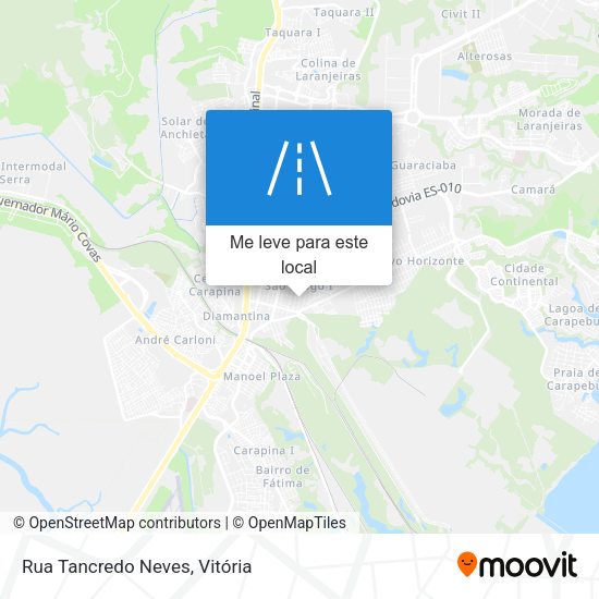 Rua Tancredo Neves mapa