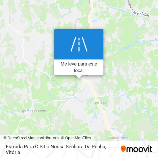 Estrada Para O Sítio Nossa Senhora Da Penha mapa