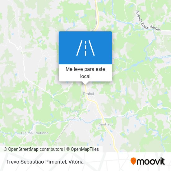 Trevo Sebastião Pimentel mapa