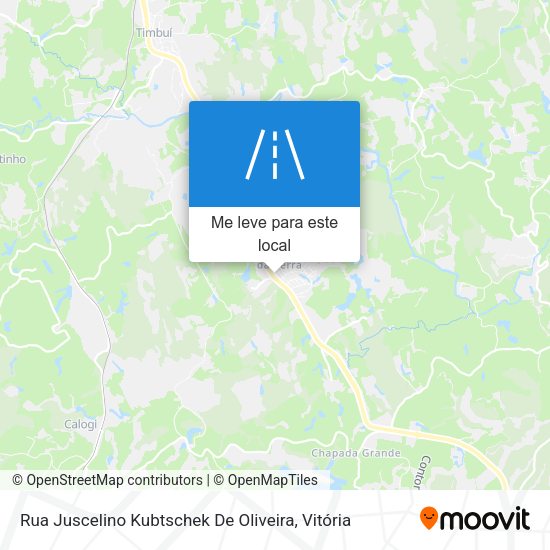 Rua Juscelino Kubtschek De Oliveira mapa