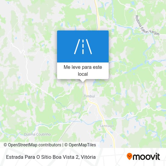 Estrada Para O Sítio Boa Vista 2 mapa