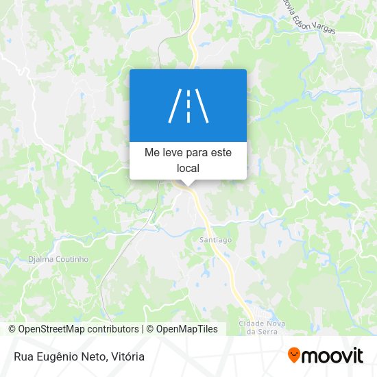 Rua Eugênio Neto mapa