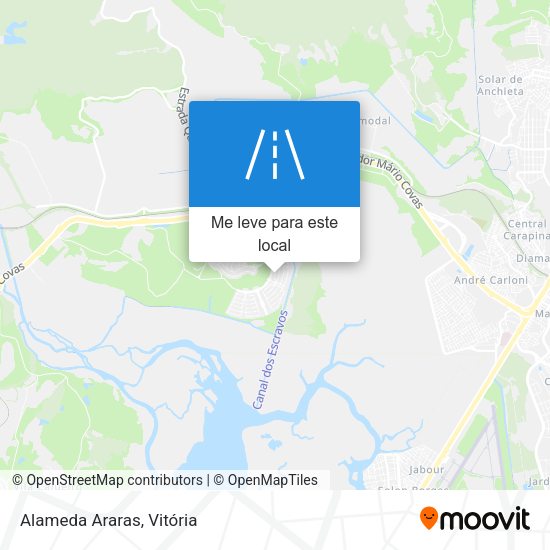 Alameda Araras mapa