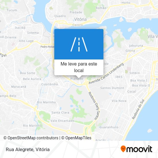Rua Alegrete mapa